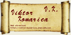 Viktor Komarica vizit kartica